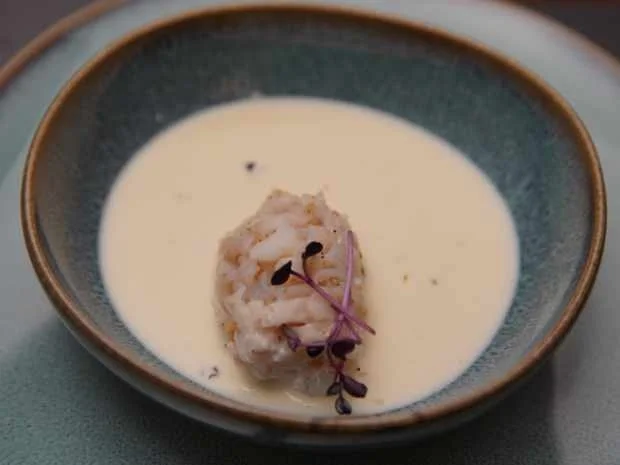 Gebackener Zander-Tatar in Silvaner-Kresse-Suppe - Rezept - Bild Nr. 2