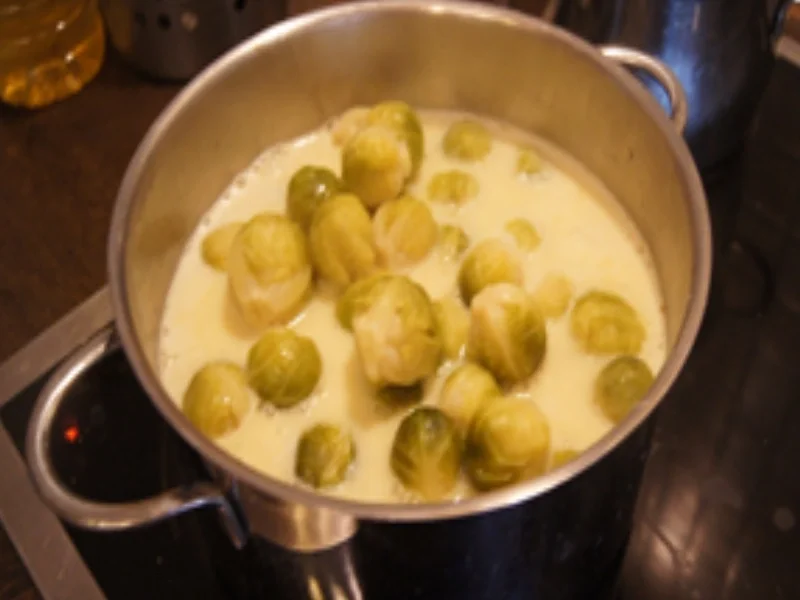 Schweinenackenbraten mit Sauce, Rahm-Rosenkohl und Kartoffeln - Rezept - Bild Nr. 16452