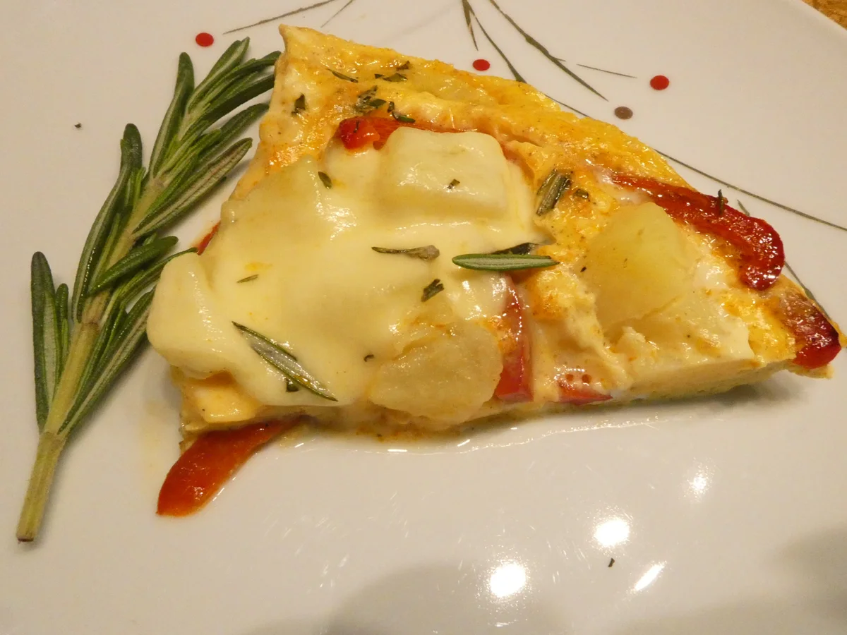 Frittata mit Paprika und Mozzarella - Rezept - Bild Nr. 16440
