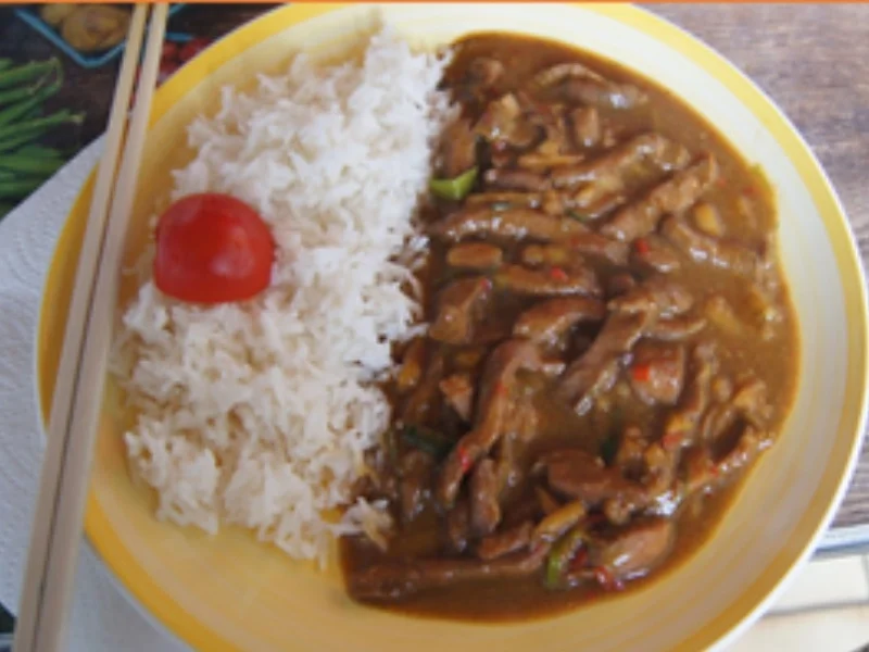 Hähnchenbrustfilet mit Sellerie und Basmatireis - Rezept - Bild Nr. 16452