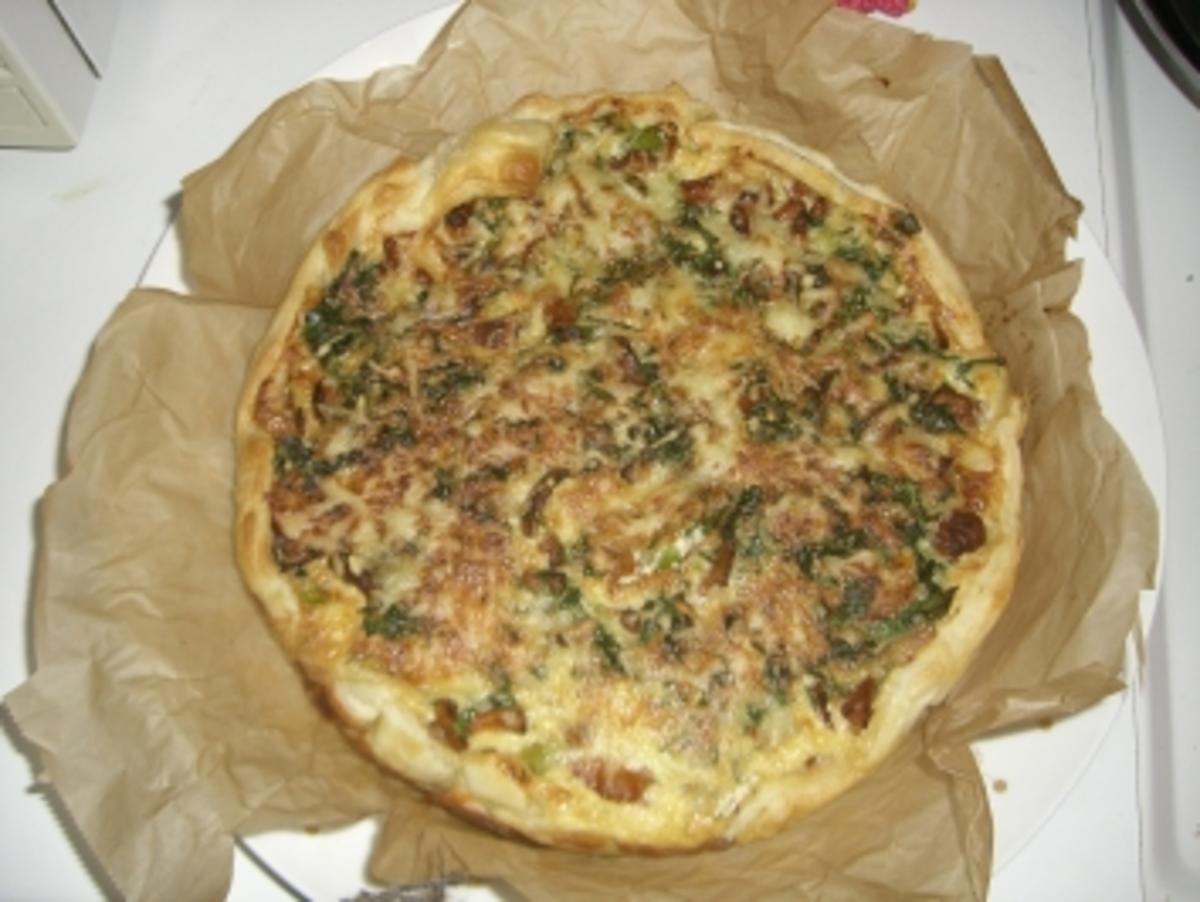 Bilder für Blätterteig-Quiche mit Pfifferlingen - Rezept