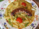 Bratwurst auf pikanten Rahm-Kohlrabi-Gemüse - Rezept - Bild Nr. 2