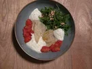 Butternut-Ravioli mit geschmolzenen Honigtomaten und Feta-Schaum - Rezept - Bild Nr. 16440