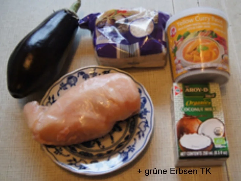 Thailändisches gelbes Hähnchencurry mit Basmatireis - Rezept - Bild Nr. 3