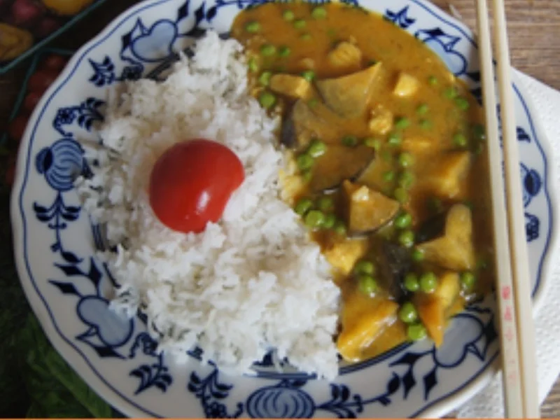 Thailändisches gelbes Hähnchencurry mit Basmatireis - Rezept - Bild Nr. 20