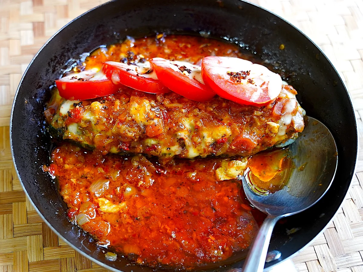 Rezept: Gefüllte Zucchini alla Alberto Bild Nr. 16440 Gefüllte Zucchini alla Alberto - Rezept - Bild Nr. 16440