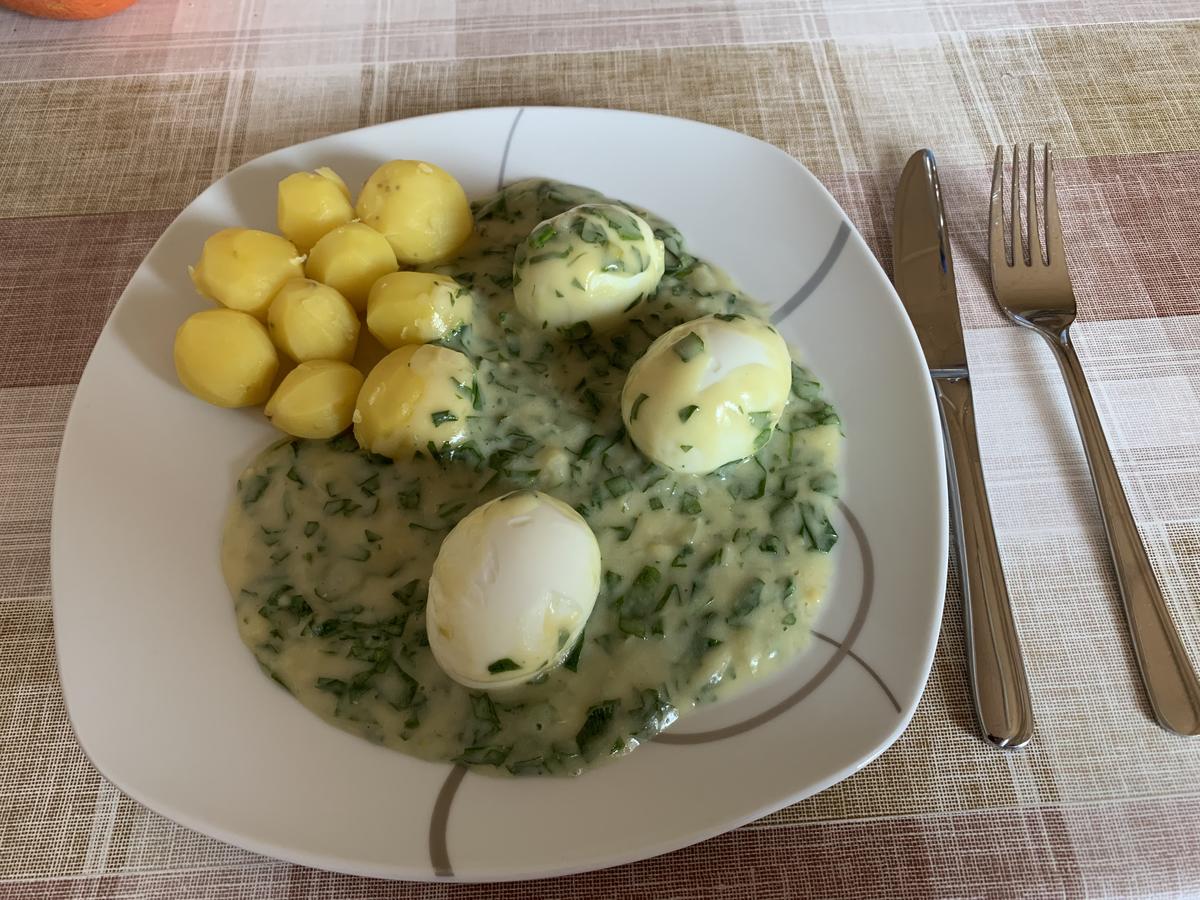 Eier in Bärlauchsauce - Rezept - Bild Nr. 16459