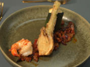 Gefüllte Zucchini mit Auberginenragout und frittierten Fenchel - Rezept - Bild Nr. 2