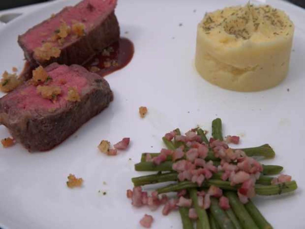 Roastbeefsteak mit Parmesangremolata und Kartoffelstampf - Rezept - Bild Nr. 16461