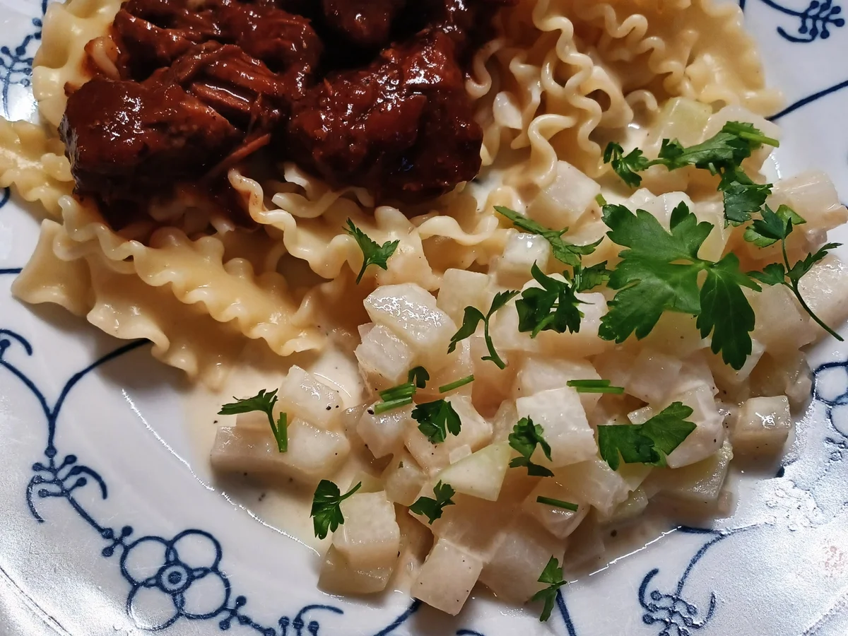 Kohlrabi in Sahne mit Knoblauch - Rezept - Bild Nr. 2