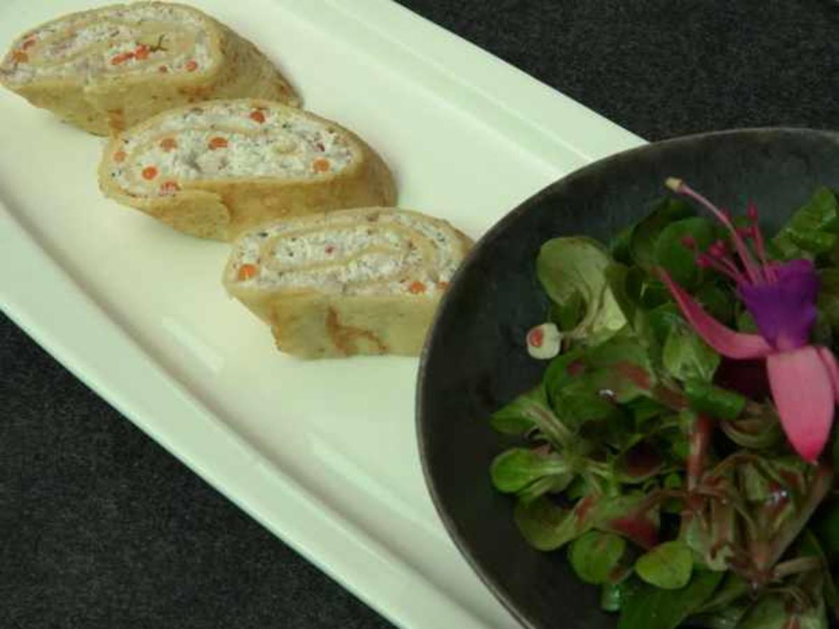 Forellenmousse im Pfannkuchenteig - Rezept - kochbar.de