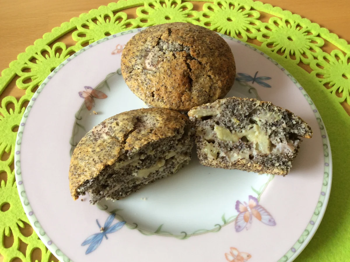 Mohn-Rhabarber-Muffins - Rezept - Bild Nr. 3