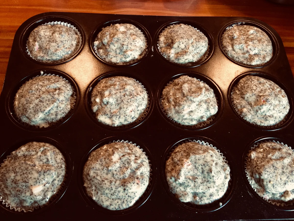 Mohn-Rhabarber-Muffins - Rezept - Bild Nr. 6