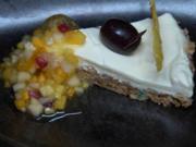 Cheesecake mit Kumquat-Ragout und Korallenhippe - Rezept - Bild Nr. 16472