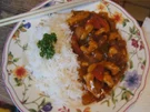 Hähnchen süßsauer mit Basmatireis - Rezept - Bild Nr. 16472