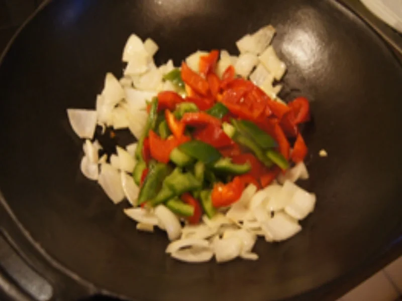 Hähnchen süßsauer mit Basmatireis - Rezept - Bild Nr. 16477