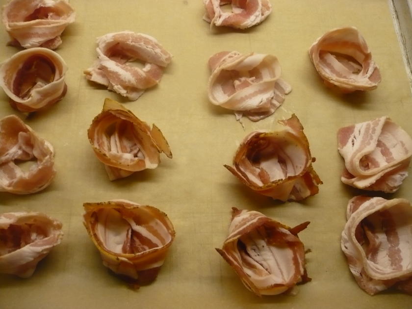 Bacon Chip mit Ziegenkäse und Feige - von rollimops