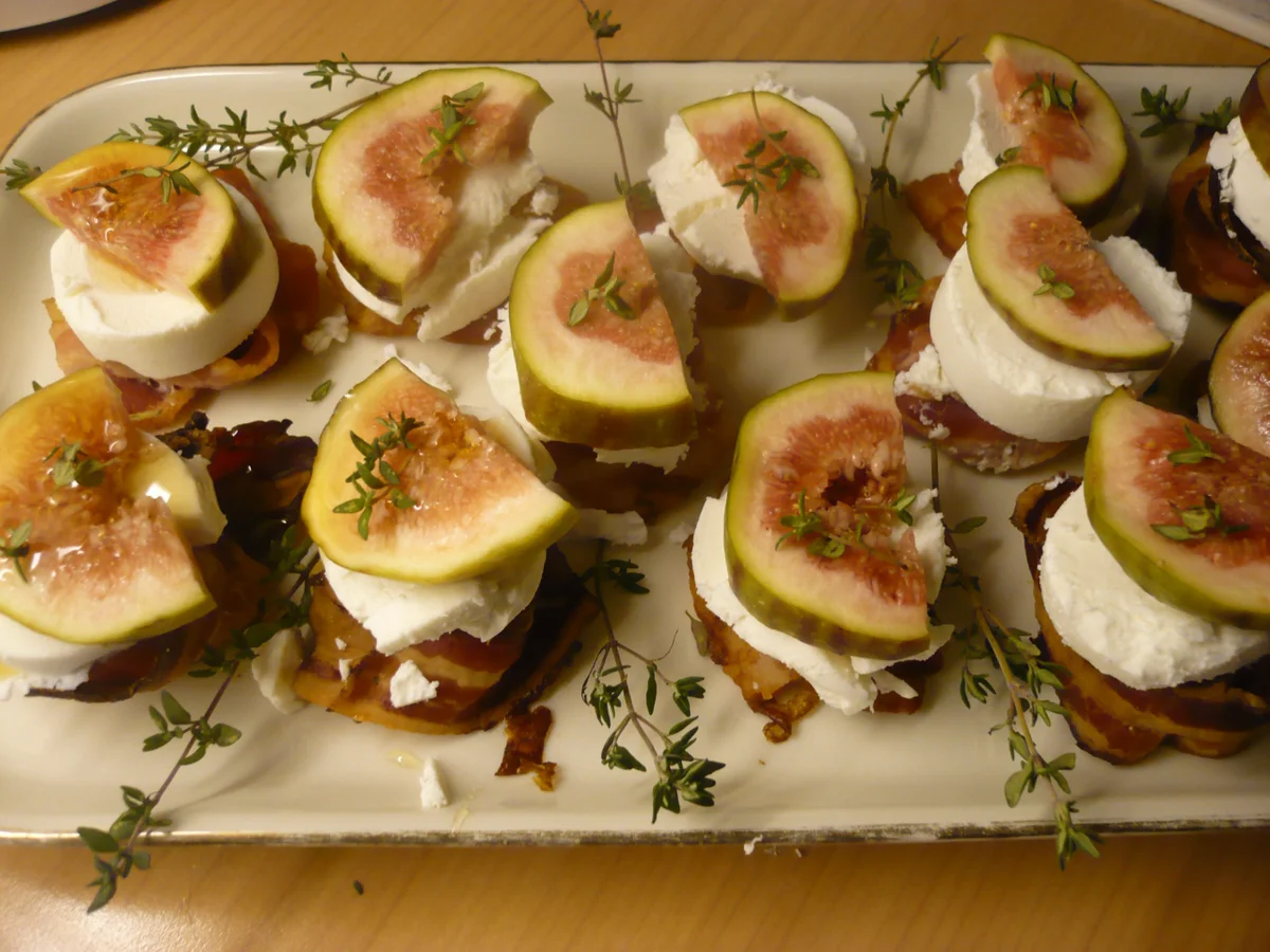 Bacon - Chip mit Ziegenkäse und Feige - Rezept - Bild Nr. 9