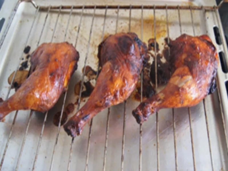 Rezept: Hähnchenkeule mit Pommes Frites und gemischten Salat Bild Nr. 16475 Hähnchenkeule mit Pommes Frites und gemischten Salat - Rezept - Bild Nr. 16475