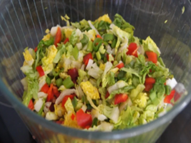 Rezept: Hähnchenkeule mit Pommes Frites und gemischten Salat Bild Nr. 16478 Hähnchenkeule mit Pommes Frites und gemischten Salat - Rezept - Bild Nr. 16478