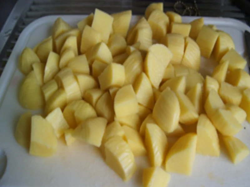 Rezept: Seelachsfilet in Knusperpanade mit Bobby Bohnen und Kartoffelcreme Bild Nr. 16478 Seelachsfilet in Knusperpanade mit Bobby Bohnen und Kartoffelcreme - Rezept - Bild Nr. 16478