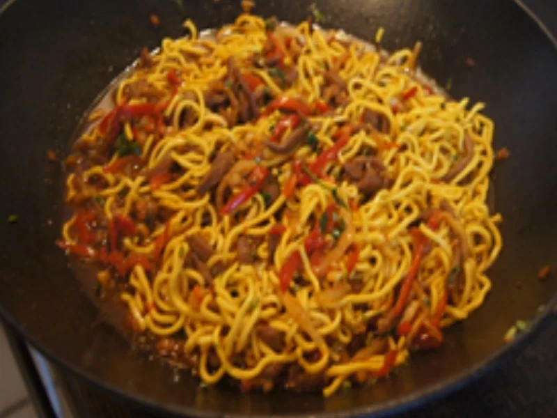 Mie-Nudeln mit Hähnchenbrustfilet und Paprika - Rezept - Bild Nr. 18
