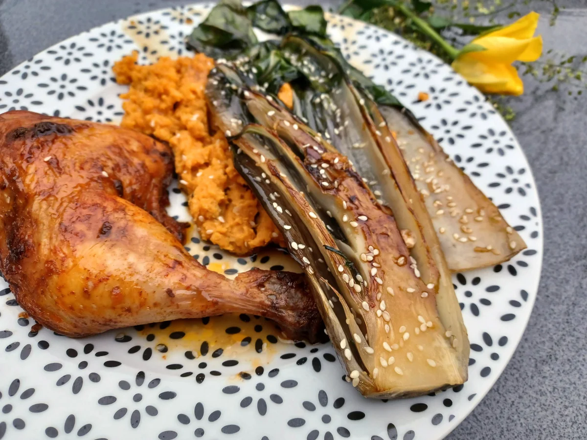 Süßkartoffelpüree mit Pak Choi - Rezept - Bild Nr. 16489