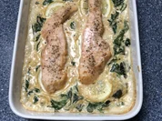 Rezept: Lachs in Spinatsoรe Bild Nr. 16475 Lachs in Spinatsoรe - Rezept - Bild Nr. 16475