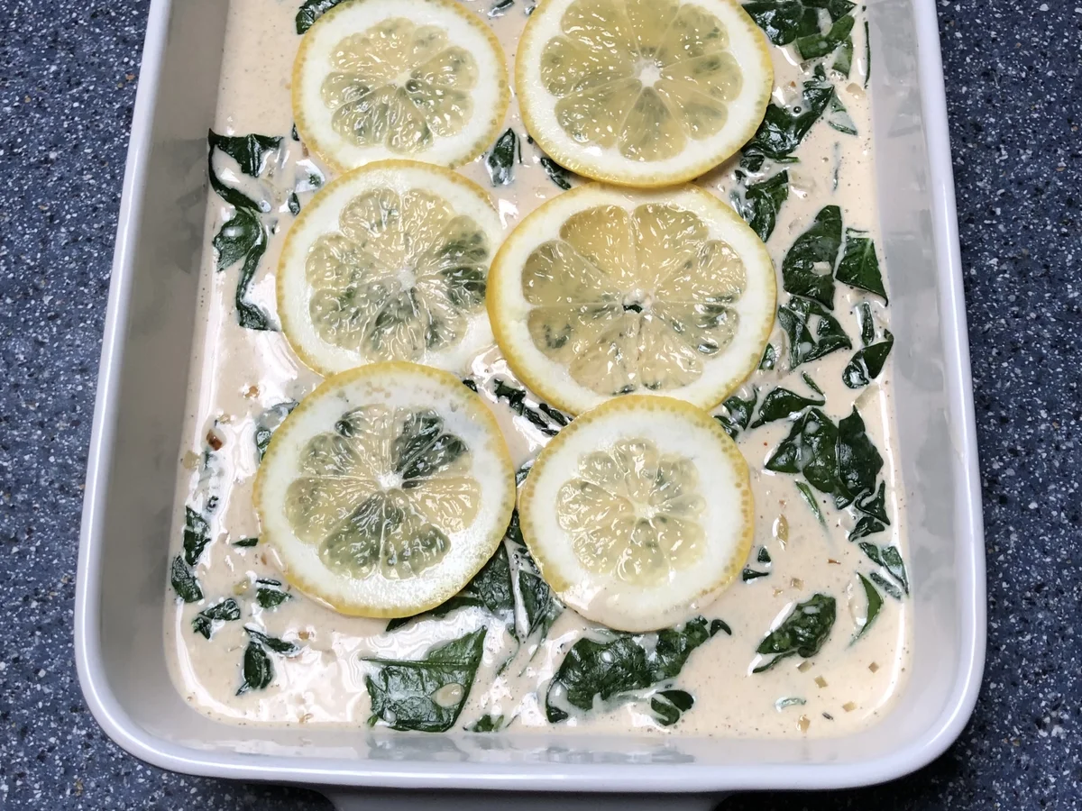 Rezept: Lachs in Spinatsoße Bild Nr. 16477 Lachs in Spinatsoße - Rezept - Bild Nr. 16477