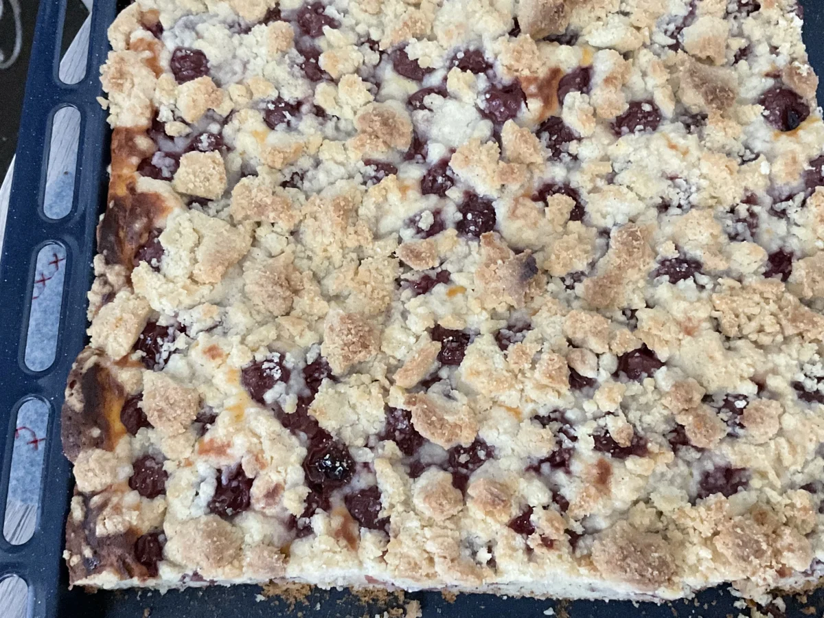 Rezept: Kirsch-Streusel-Kuchen vom Blech Bild Nr. 16475 Kirsch-Streusel-Kuchen vom Blech - Rezept - Bild Nr. 16475