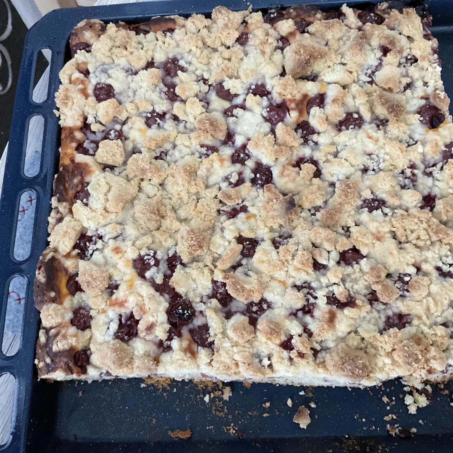 Kirsch-Streusel-Kuchen Vom Blech - Rezept - Kochbar.de