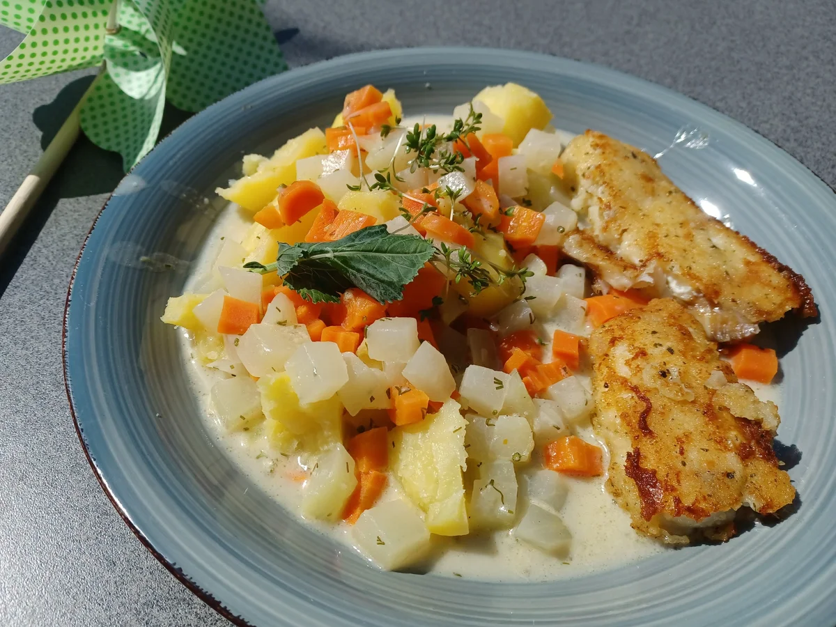 Gemüsebeilage mit Kohlrabi und Möhren - Rezept - Bild Nr. 16485