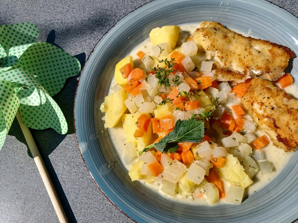 Gemüsebeilage mit Kohlrabi und Möhren - Rezept - Bild Nr. 16492