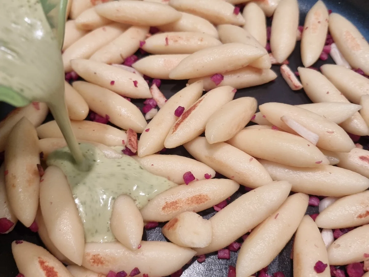 Schupfnudeln mit Petersilien-Carbonara - Rezept - Bild Nr. 16504