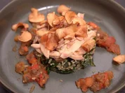 Buttermilchhuhn mit Taboulé und Topinambur-Chips - Rezept - Bild Nr. 16500