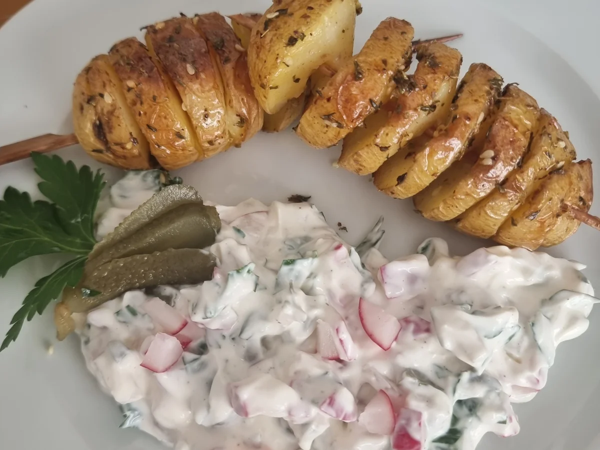 Kartoffelspiralen mit Radischen-Sour-Cream - Rezept - Bild Nr. 16505