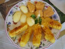 Frittierter Spargel mit Chicken Nuggets und Frühkartoffeln - Rezept - Bild Nr. 2