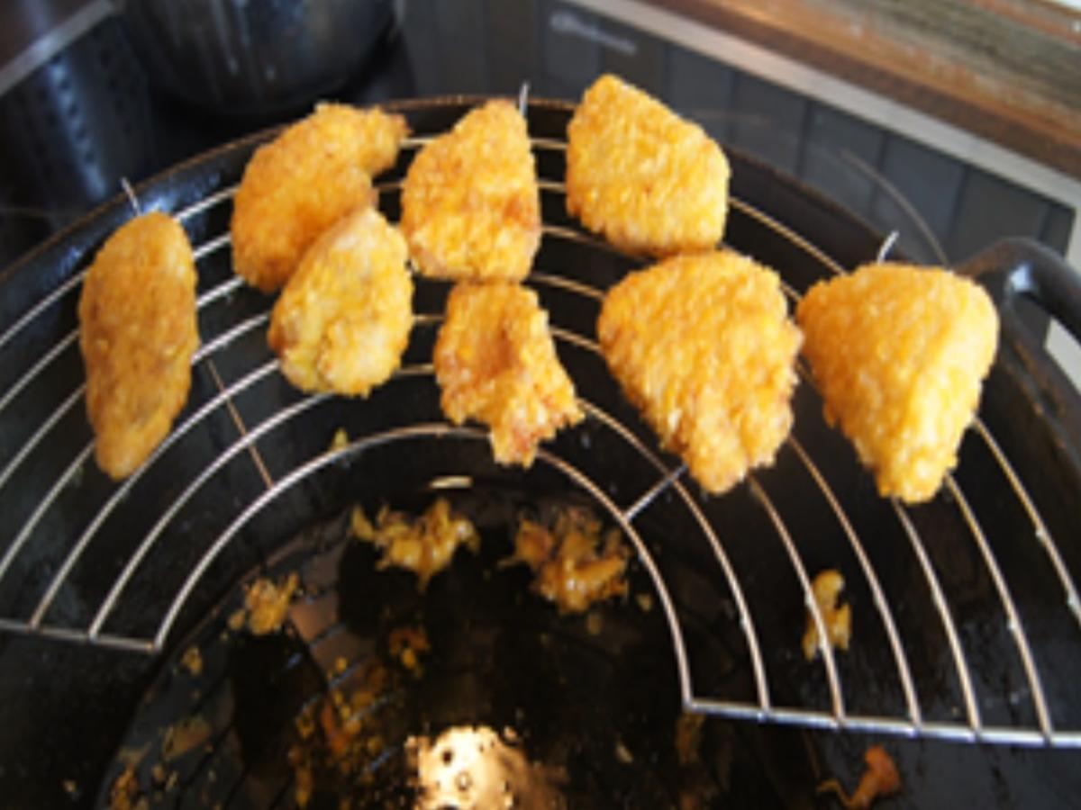 Frittierter Spargel mit Chicken Nuggets und Frühkartoffeln - Rezept - Bild Nr. 11