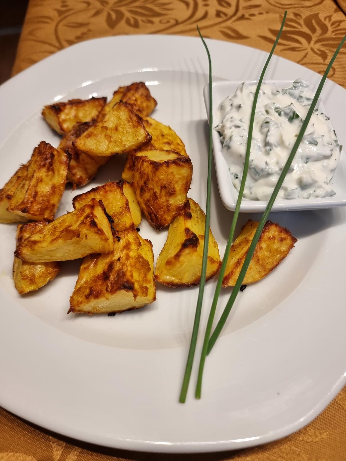 Kartoffel-Curry-Wedges - Rezept mit Bild - kochbar.de