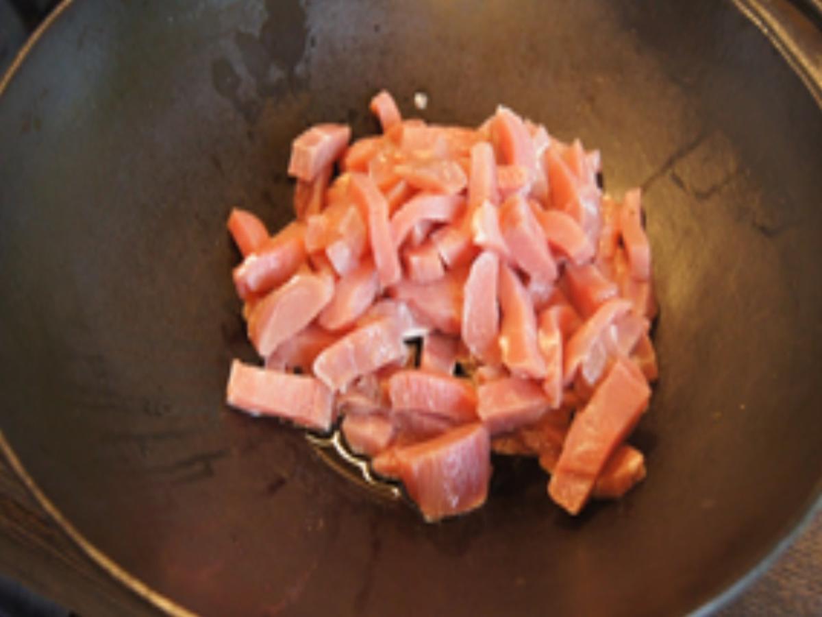 Schweinefleisch süß-sauer mit Basmatireis - Rezept - Bild Nr. 16512