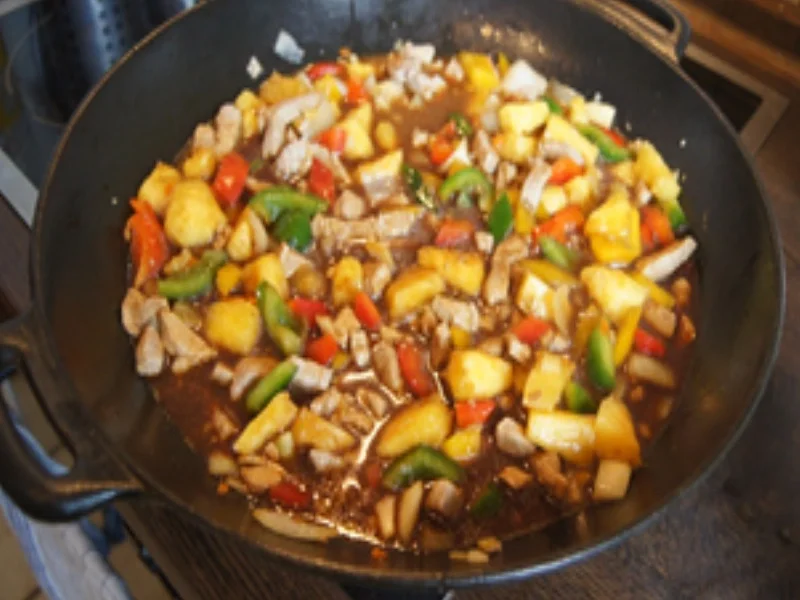 Schweinefleisch süß-sauer mit Basmatireis - Rezept - Bild Nr. 16518