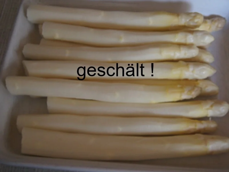 Spargel mit einfacher Sauce Hollandaise, Lachsfilet und Kümmel-Drillinge - Rezept - Bild Nr. 5