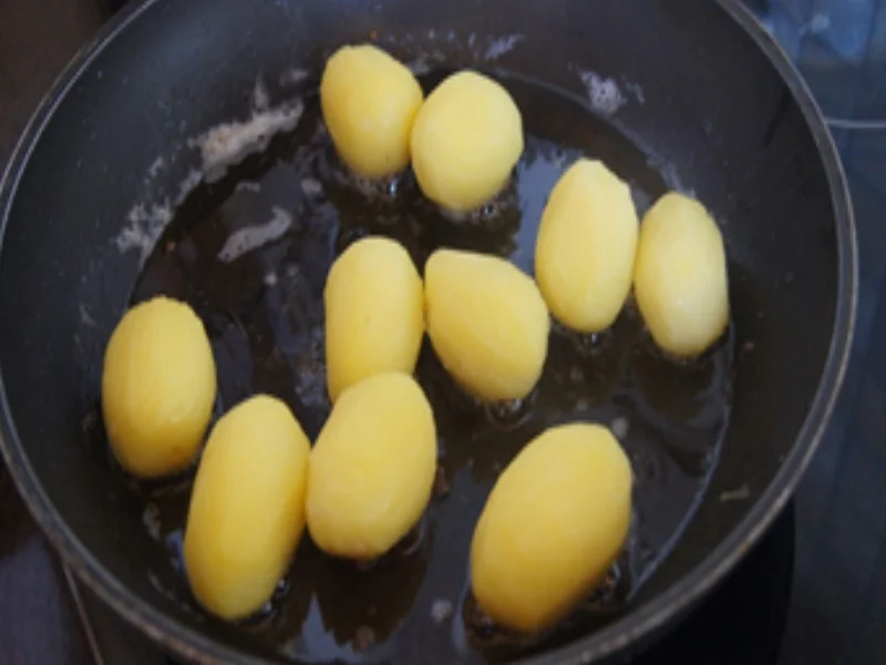 Kohlrabi-Schnitzel mit Erbsen und Möhren Gemüse und Brat-Drillingen - Rezept - Bild Nr. 13