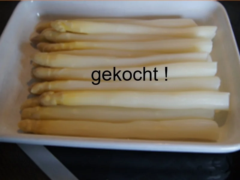 Spargel mit Erdbeersauce und Kochschinken - Rezept - Bild Nr. 16521