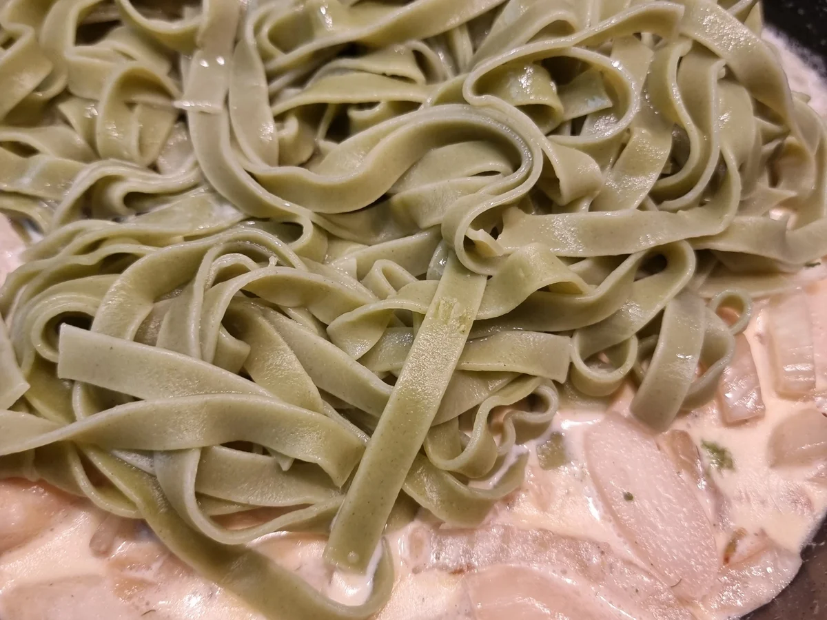 Rezept: Tagliatelle mit Spagel und Fenchel Bild Nr. 16526 Tagliatelle mit Spagel und Fenchel - Rezept - Bild Nr. 16526