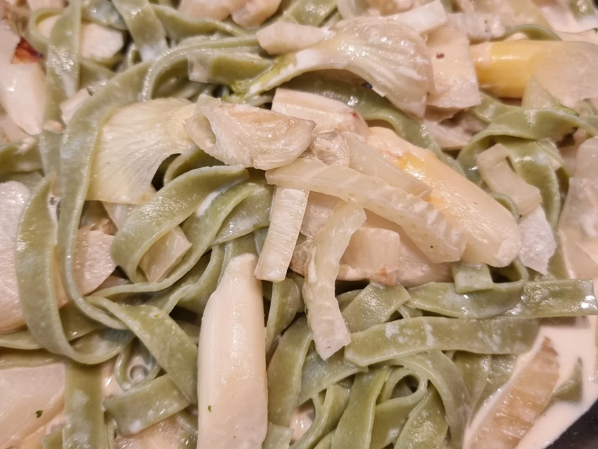 Rezept: Tagliatelle mit Spagel und Fenchel Bild Nr. 16527 Tagliatelle mit Spagel und Fenchel - Rezept - Bild Nr. 16527