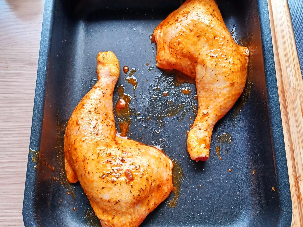 Rezept: Hähnchenkeulen im Gemüsebett Bild Nr. 16521 Hähnchenkeulen im Gemüsebett - Rezept - Bild Nr. 16521