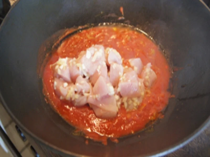 Indisches Curry mit Hähnchenbrustfilet und Basmatireis - Rezept - Bild Nr. 10