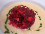 Meerrettichoase mit Roter-Bete-Insel und Schnittlauchbrise - Rezept - Bild Nr. 2