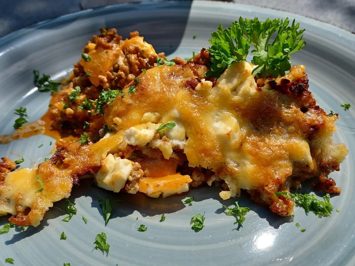 Rezept: Süßkartoffel - Hackfleisch - Auflauf Bild Nr. 16559 Süßkartoffel - Hackfleisch - Auflauf - Rezept - Bild Nr. 16559